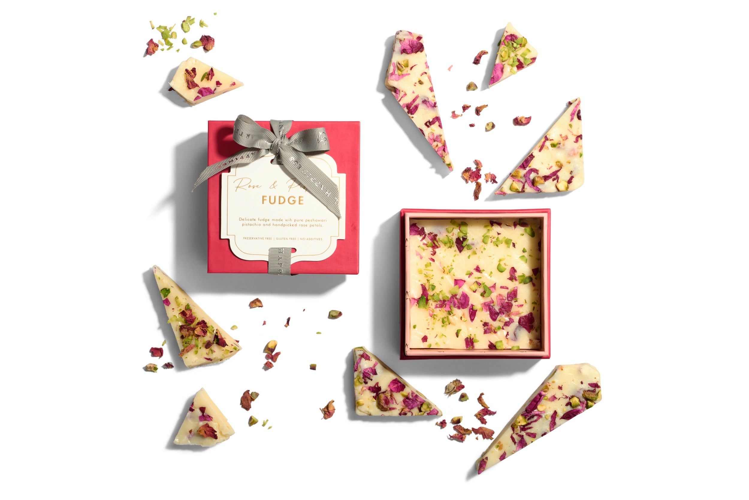Rose & Pistachio Fudge