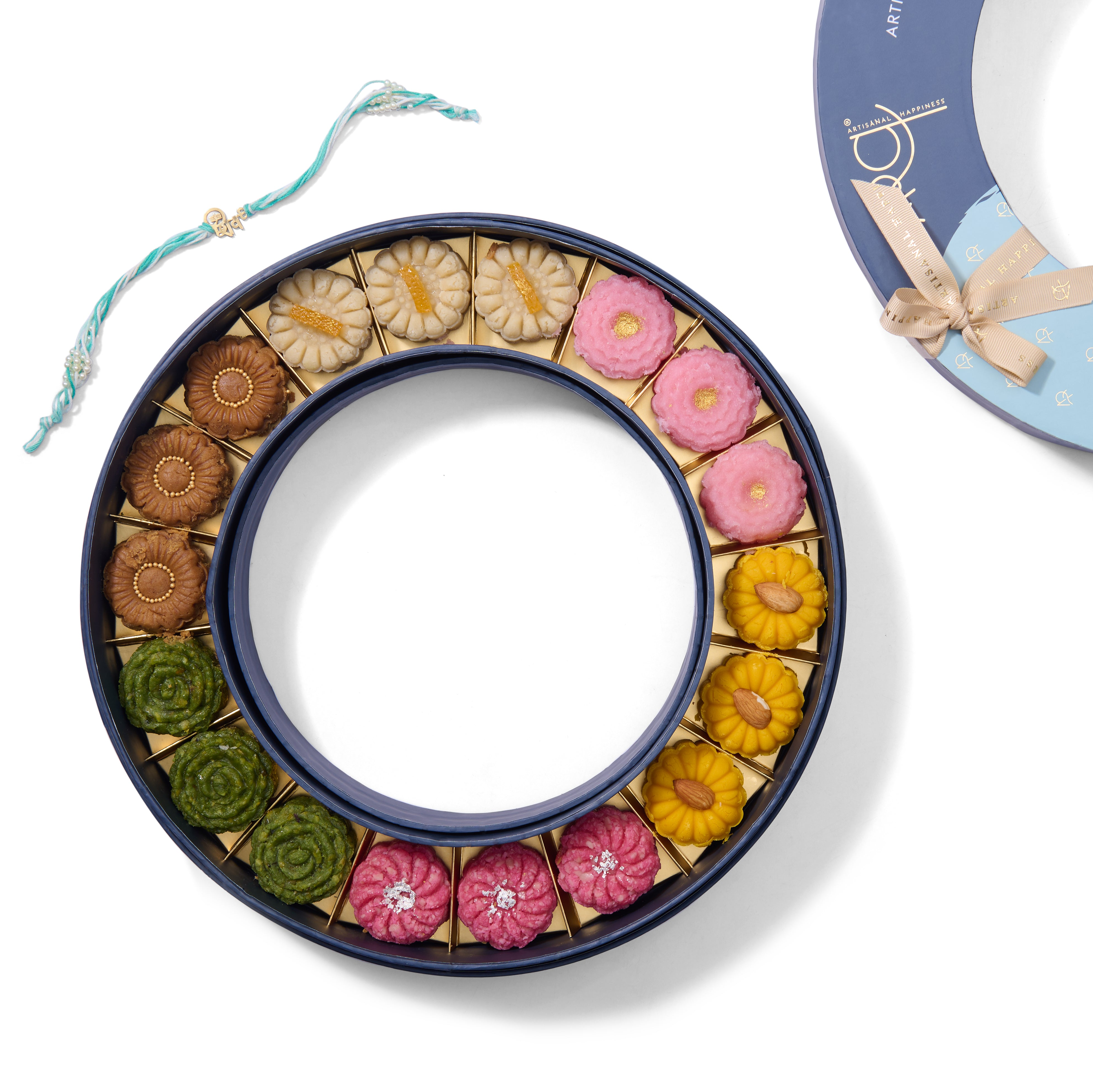 Tiara 18pc Assorted Floral Mithais with Rakhi