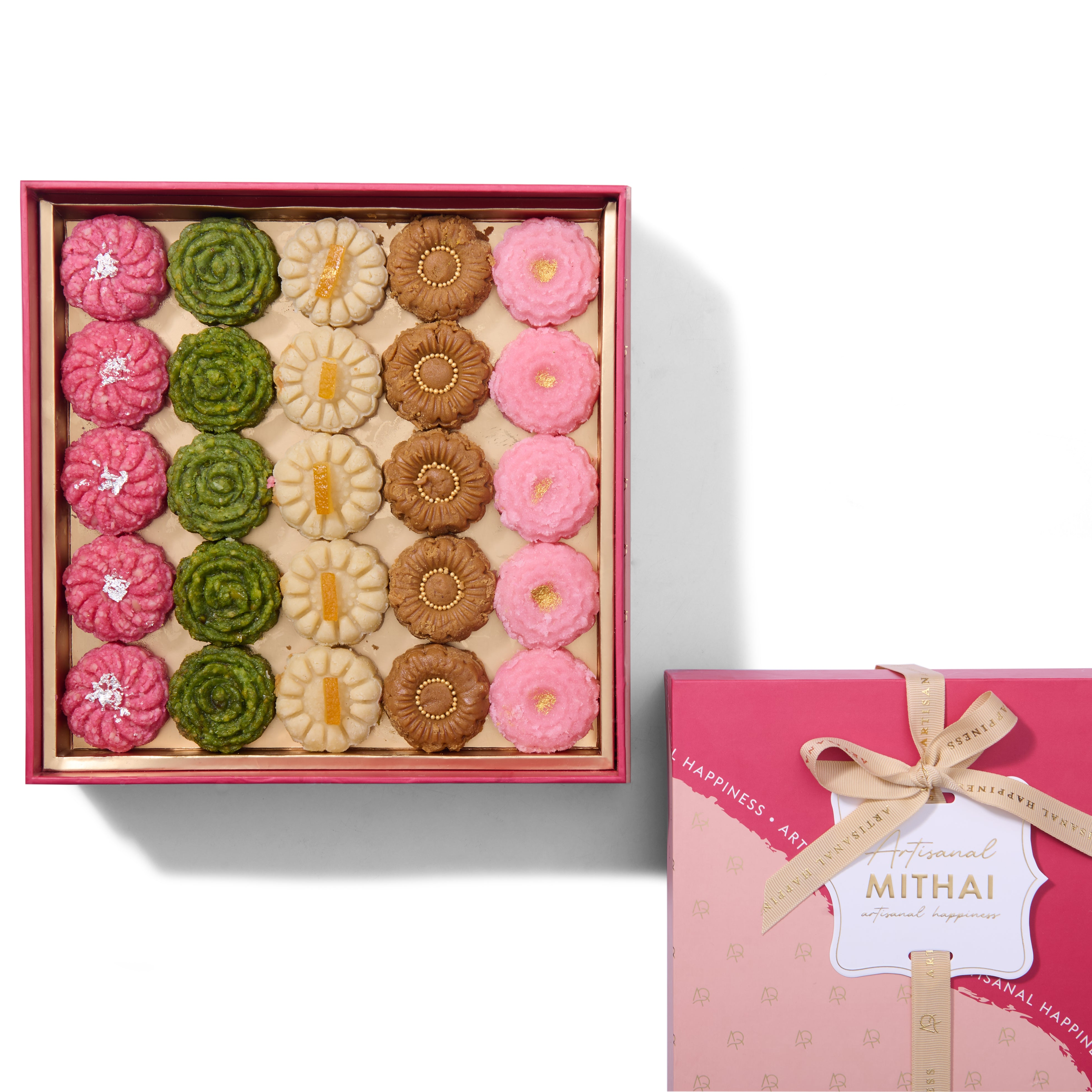 Trunk 25pc Assorted Floral Mithais