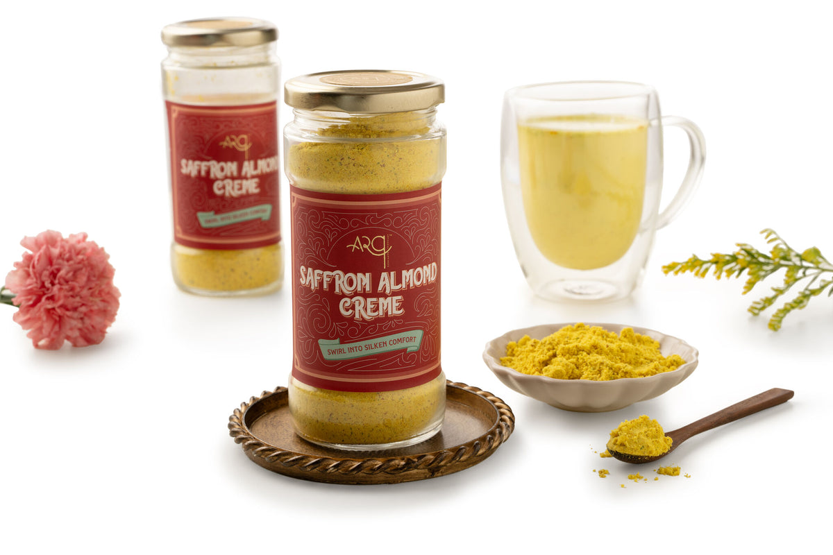 Saffron Almond Creme