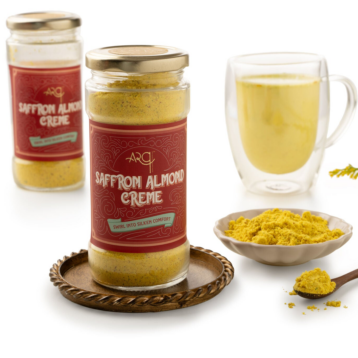 Saffron Almond Creme