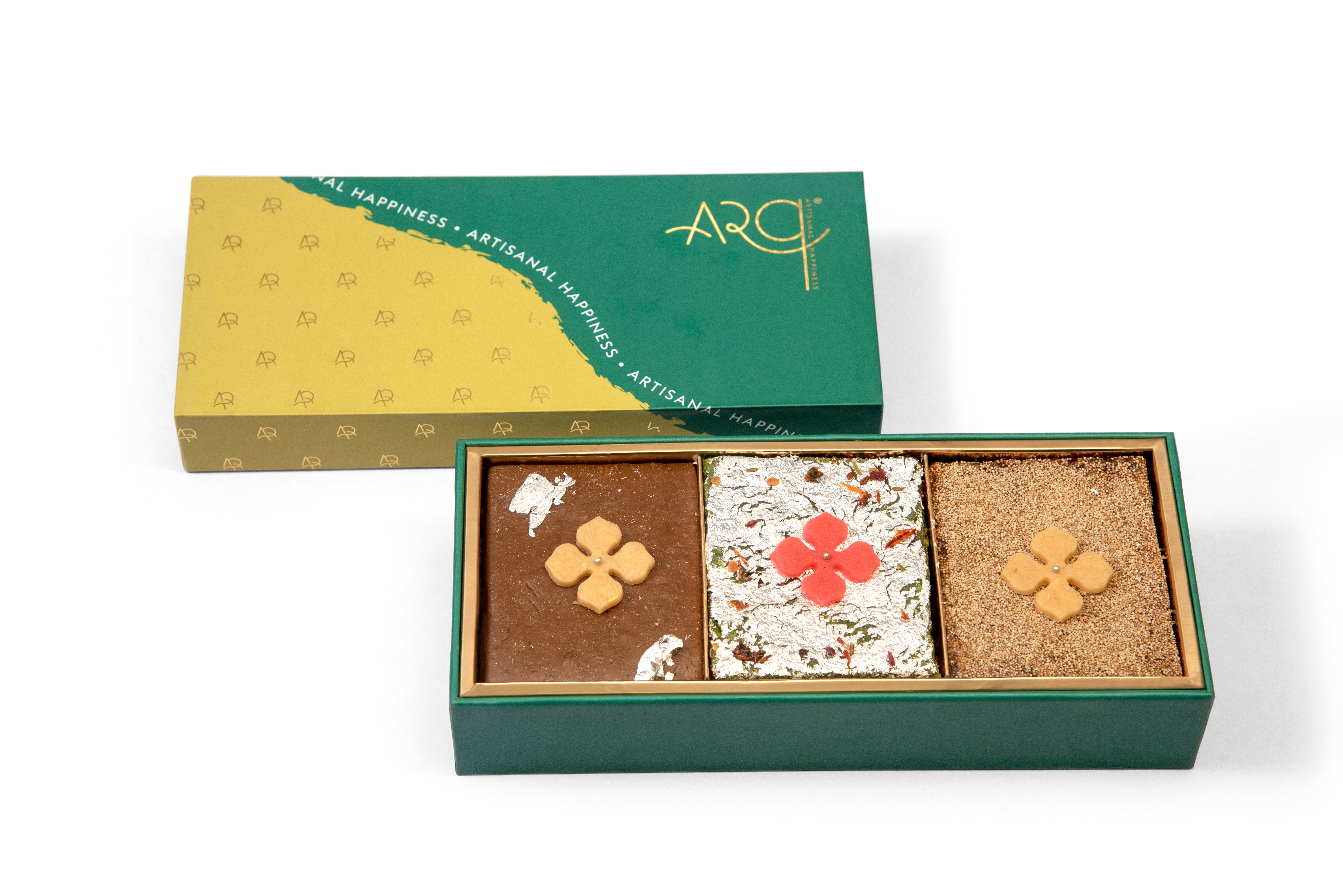 Coffee Katli, 120 Kolkata Pista, sweet Anjeer Barfi