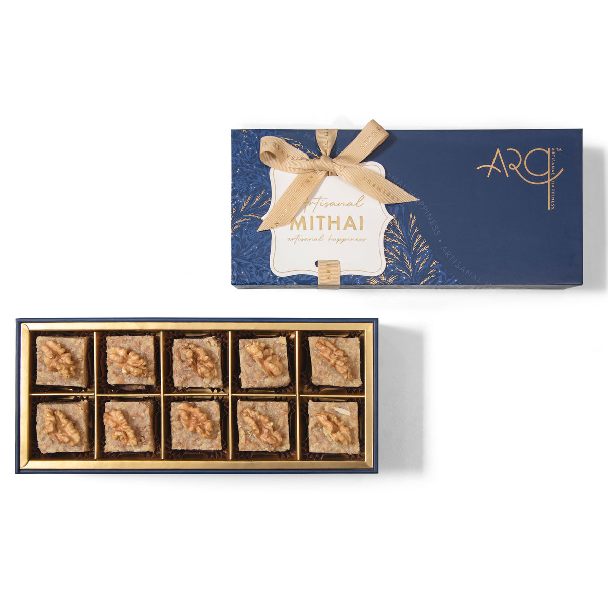 Tenner 10pc Walnut Barfi