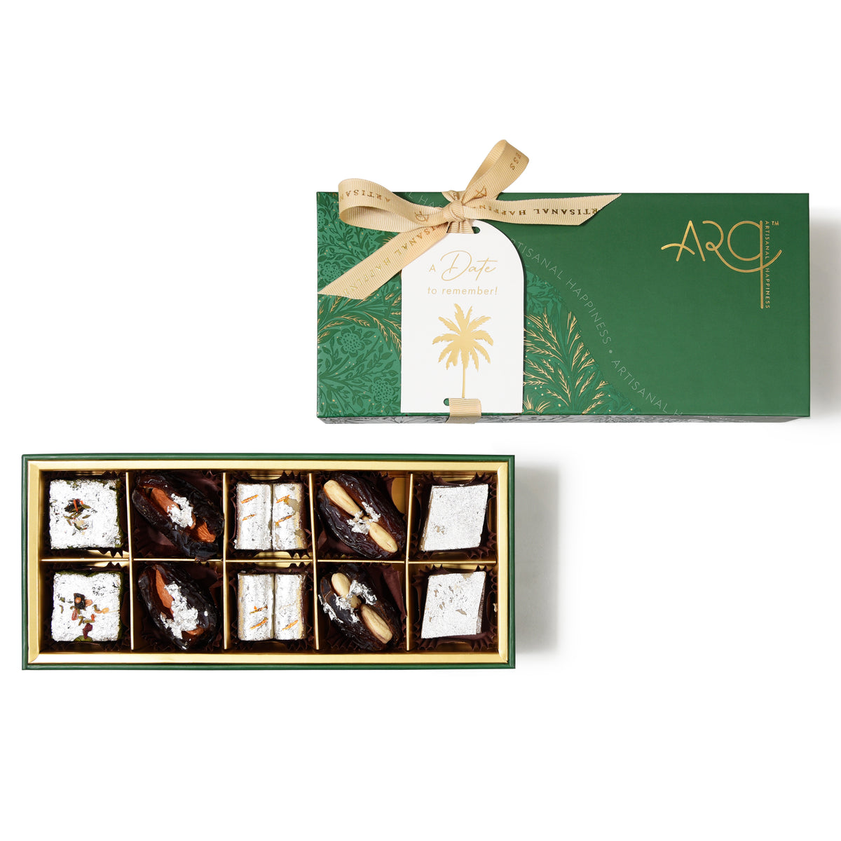 Tenner 10pc Premium Mithai & Dates Box