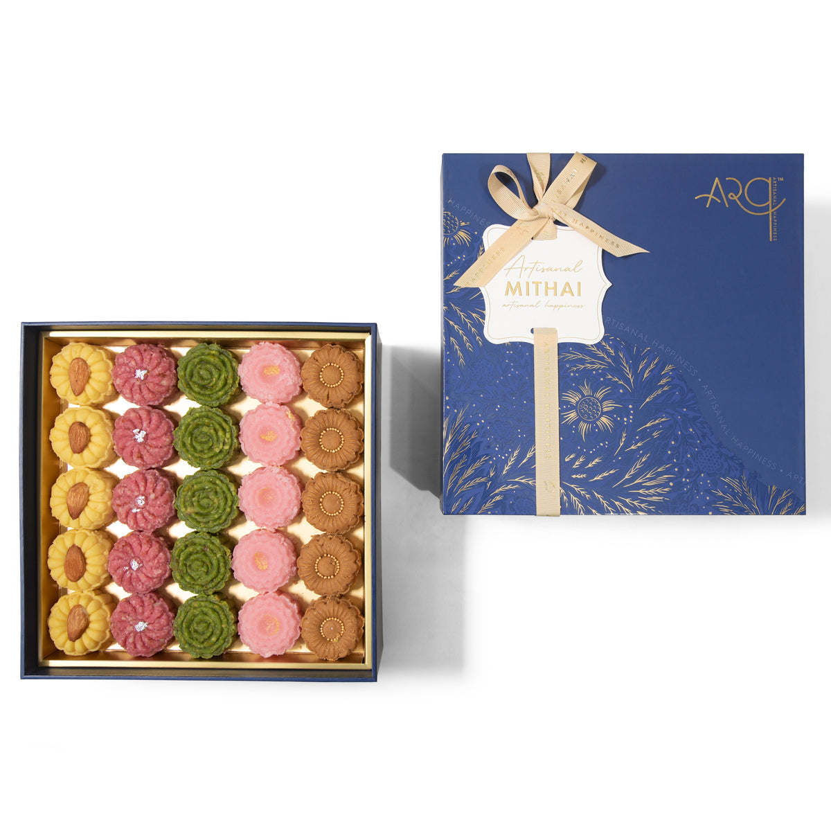 Trunk 25pc Assorted Floral Mithais