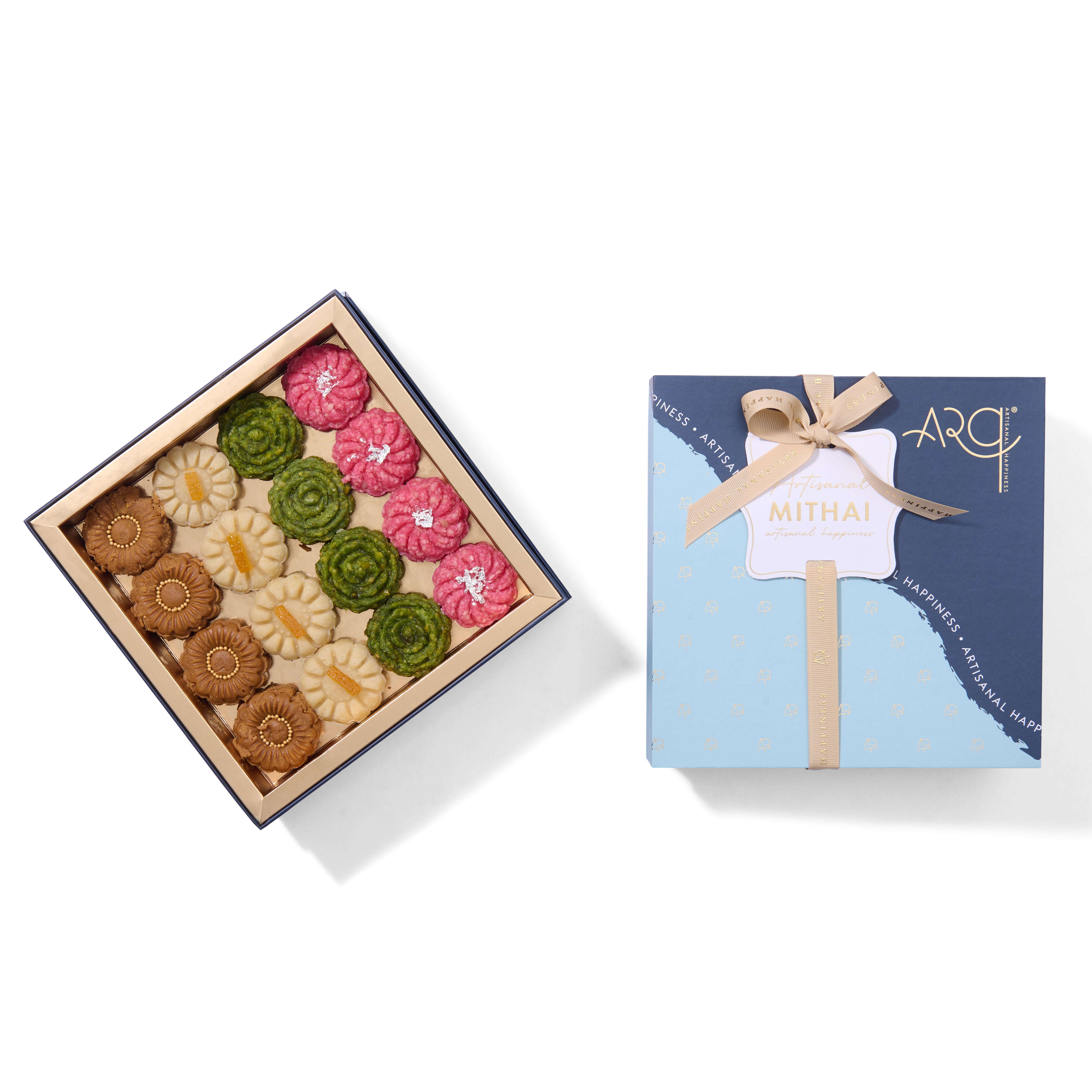 Sweet 16pc Assorted Floral Mithais