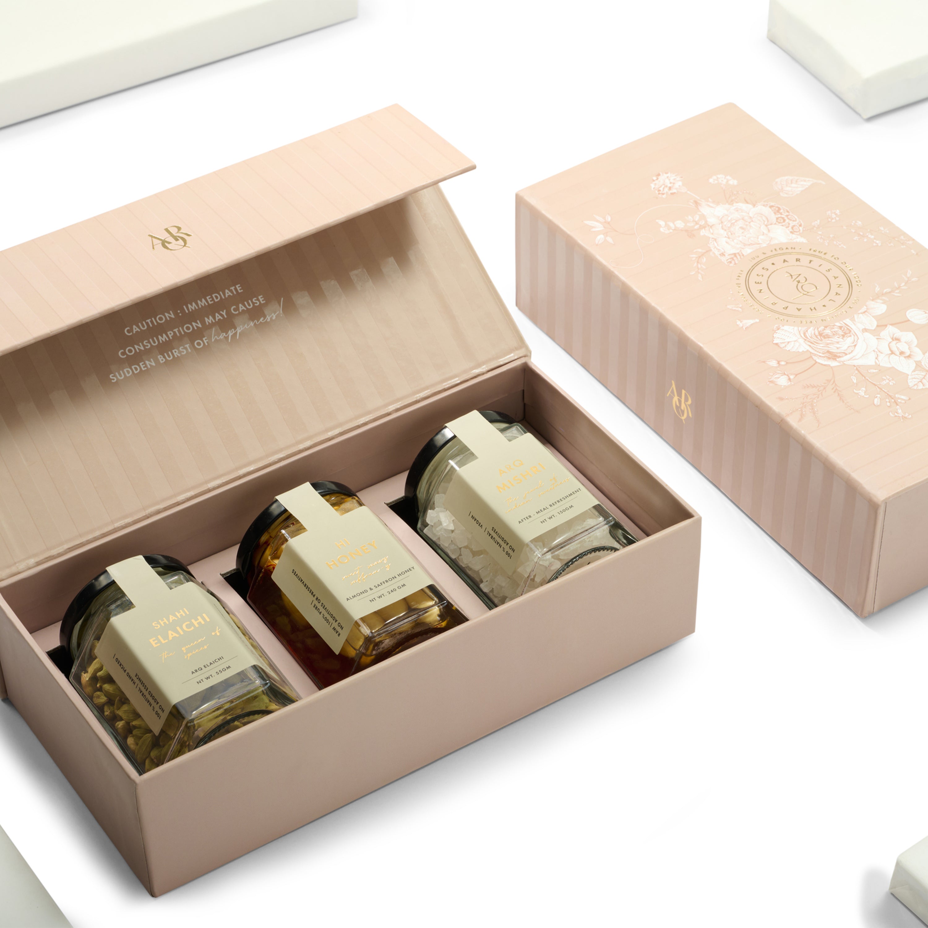 Mag Flip Box - 3 Jar ( Mishri , Elaichi & Honey )