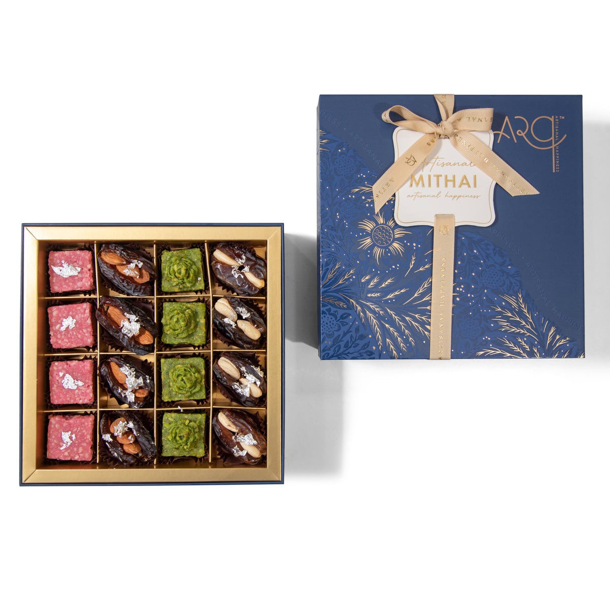 Sweet 16pc Premium Mithai & Dates Box