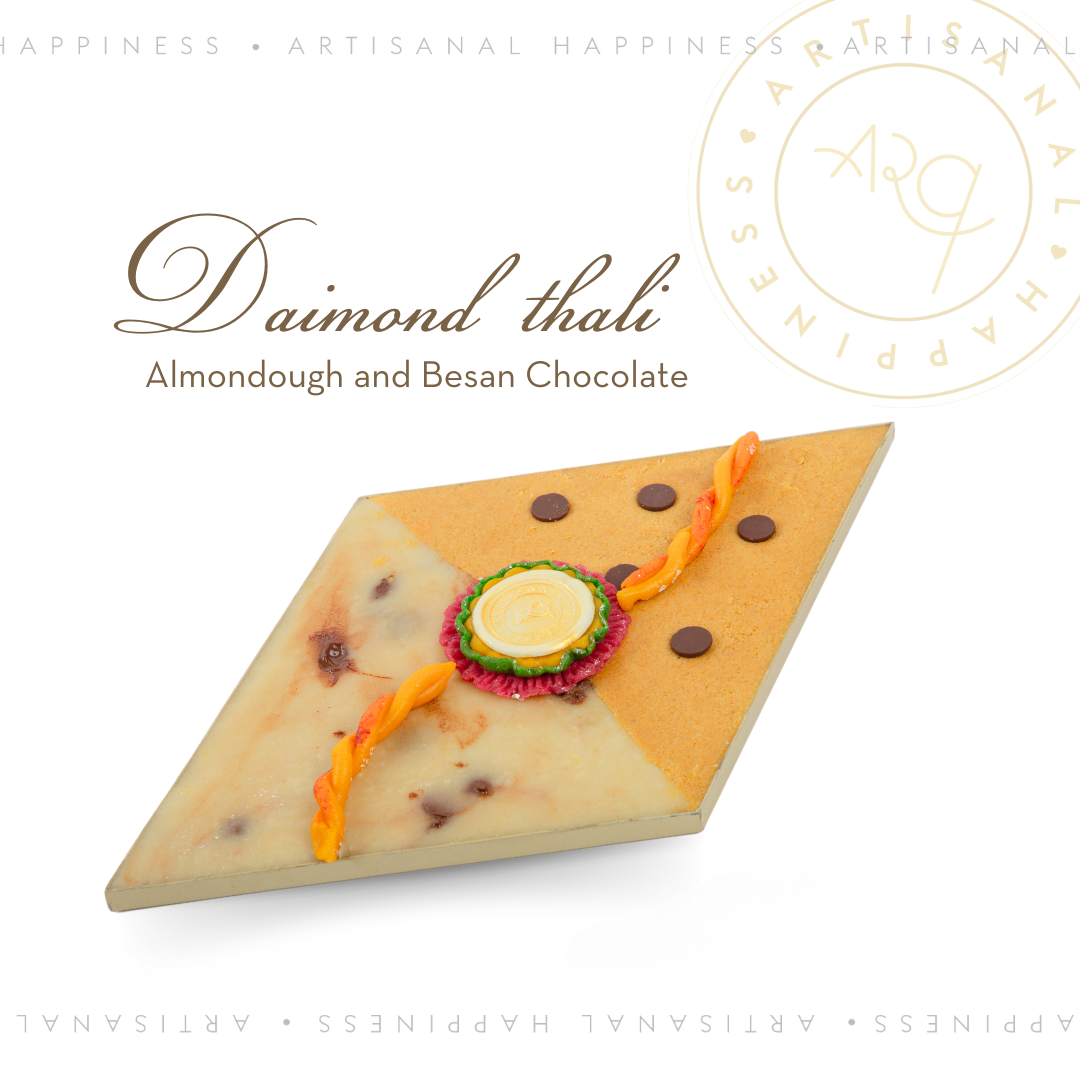 Diamond Thali - Almond Dough & Besan Chocolate