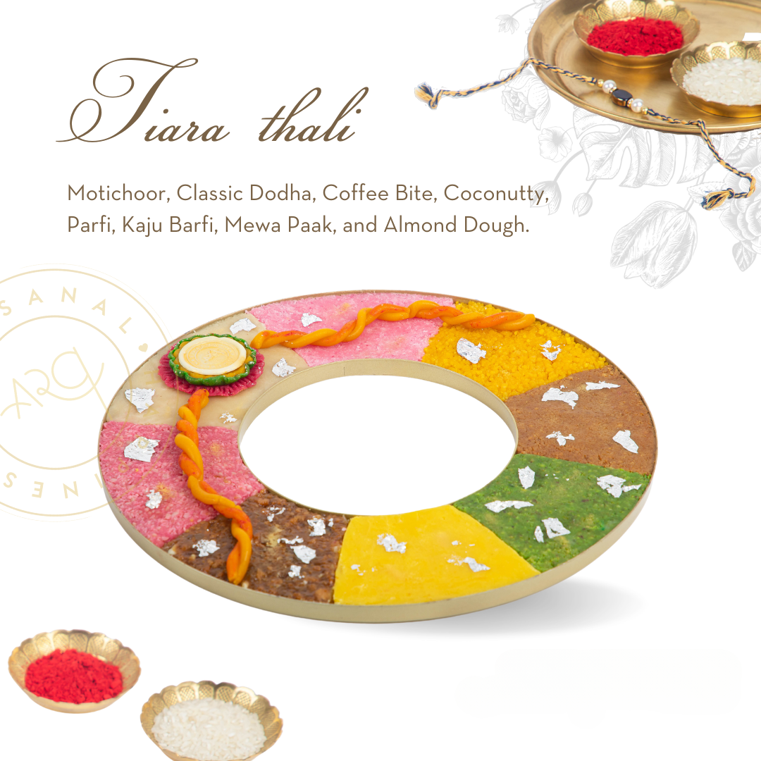 Tiara Thali - 8 Mithai Assortment