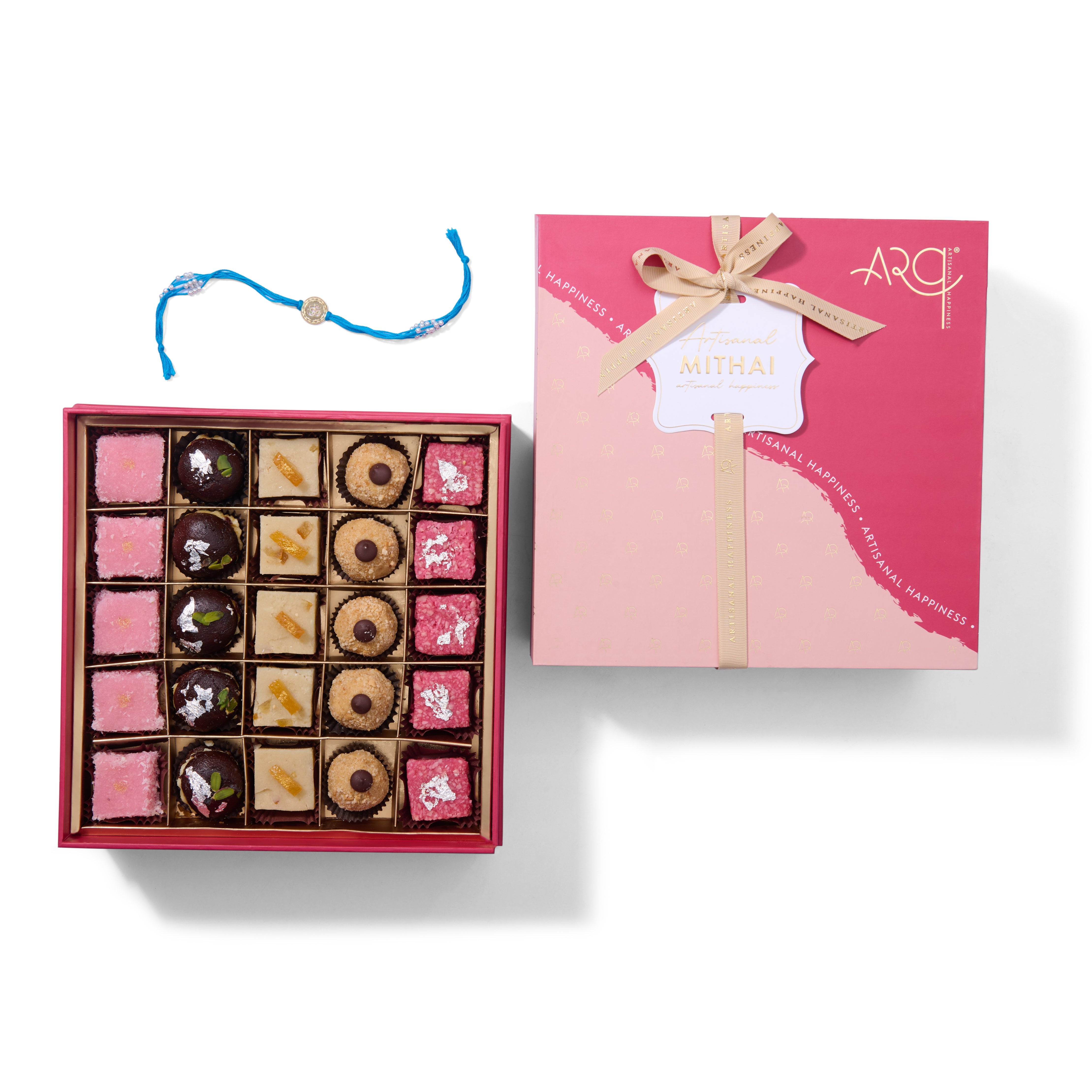 Trunk 25pc Assorted Mithais with Rakhi
